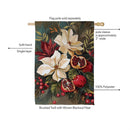 Magnolia Pomegranate Suede Flag House