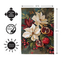Magnolia Pomegranate Suede Flag House
