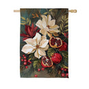 Magnolia Pomegranate Suede Flag House
