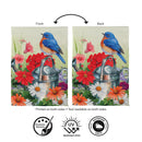 Watering Can Bird Suede Flag Garden