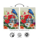Watering Can Bird Suede Flag House