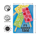 Sweet Summer Treats Suede Garden Flag