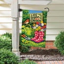 Life Began In A Garden Suede Flag Garden