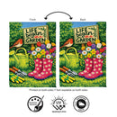 Life Began In A Garden Suede Flag Garden