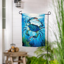 Crab Adventure Suede Flag Garden
