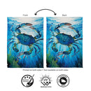 Crab Adventure Suede Flag Garden