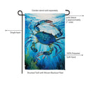 Crab Adventure Suede Flag Garden