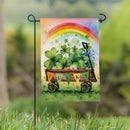 Lucky Wagon Suede Flag Garden