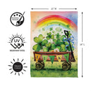 Lucky Wagon Suede Flag Garden