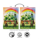 Lucky Wagon Suede Flag Garden