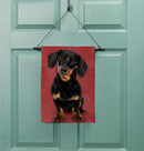 Camera Day Dogs, Dachshund Suede Garden Flag