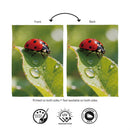 Morning Dew Ladybug Suede Flag House
