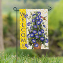 Morning Glories Hummingbird Suede Flag Garden