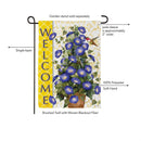 Morning Glories Hummingbird Suede Flag Garden