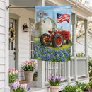 Homestead Tractor Suede Flag House