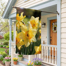 Daffodil Days Suede Flag House
