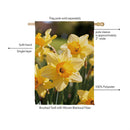 Daffodil Days Suede Flag House