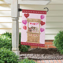 Doggy Love Booth Suede Flag Garden