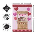 Doggy Love Booth Suede Flag House