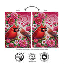 Cardinal Lovers Suede Garden Flag