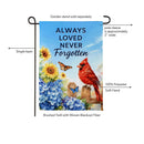 Always Loved Never Forgotten Suede Garden Flag Garden