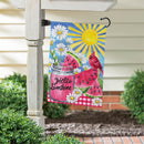Cardinal Summer Suede Flag Garden