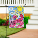 Cardinal Summer Suede Flag Garden
