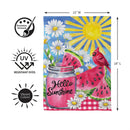 Cardinal Summer Suede Flag Garden