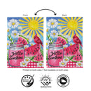 Cardinal Summer Suede Flag Garden
