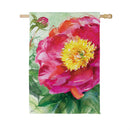 Pink Peony Suede Flag House