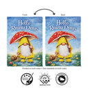 Rainy Days Gnome Suede Garden Flag Garden