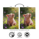 Sunlit Meadow Piglet Suede Flag Garden