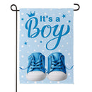 It's a Boy Blue Suede Garden Flag