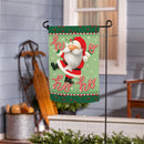Ho Ho Ho Gnome Suede Garden Flag Garden