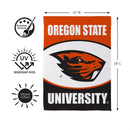 Oregon State University Suede Garden Flag