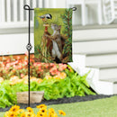 Wildlife Greeting Suede Flag Garden