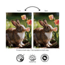 Curious Bunny Suede Flag House