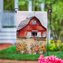 Petal & Plow Barn Suede Garden  Flag