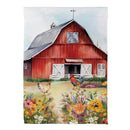 Petal & Plow Barn Suede Garden  Flag