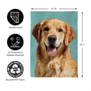 Camera Day Dogs, Golden Retriever Suede Garden Flag