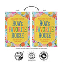 HOA's Favorite House Humor Suede Flag Garden