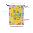 HOA's Favorite House Humor Suede Flag Garden