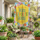 HOA's Favorite House Humor Suede Flag House
