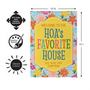 HOA's Favorite House Humor Suede Flag House