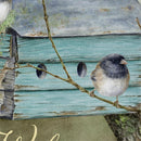 Rustic Birdhouse Suede Flag House