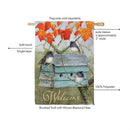 Rustic Birdhouse Suede Flag House