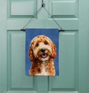 Camera Day Dogs, Goldendoodle Suede Garden Flag