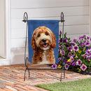 Camera Day Dogs, Goldendoodle Suede Garden Flag