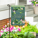 Bless Our Nest Suede Flag Garden