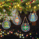 Heartfelt Cheer Suncatcher, Round Hand-Painted, 4.5", Asst of 4, CDU